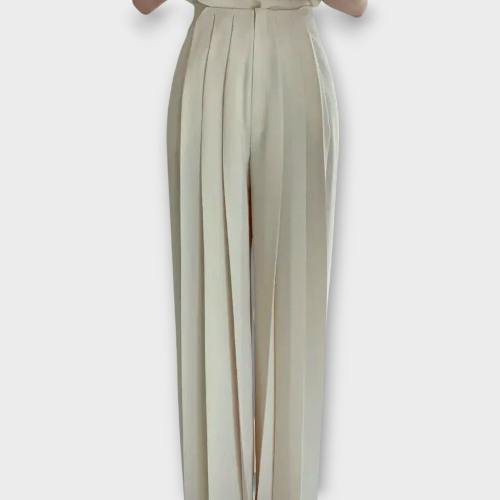 Women's High-Waisted Pleated Pants