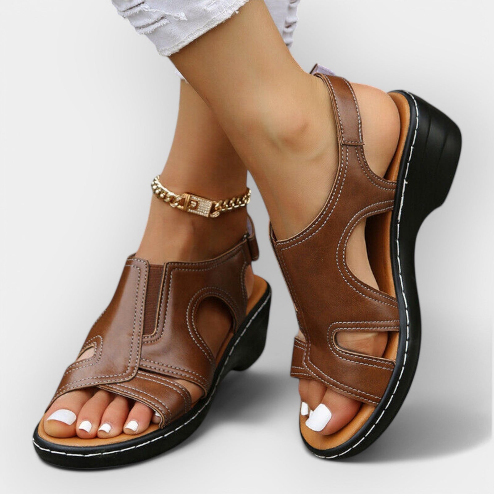 Stylish Leather Sandals