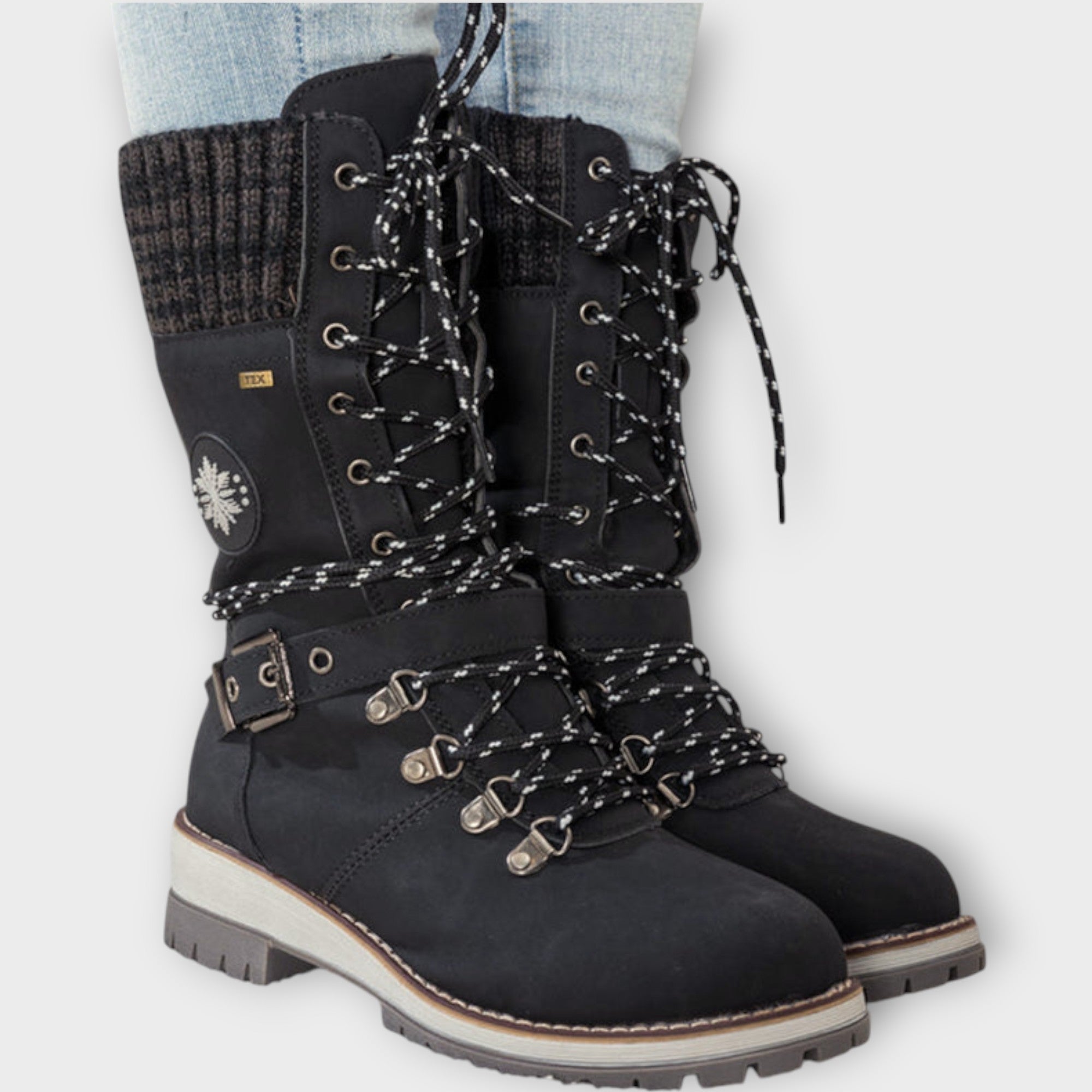 Insulated Winter Lace-Up Boots