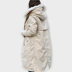 Long Faux-Fur Hood Winter Parka