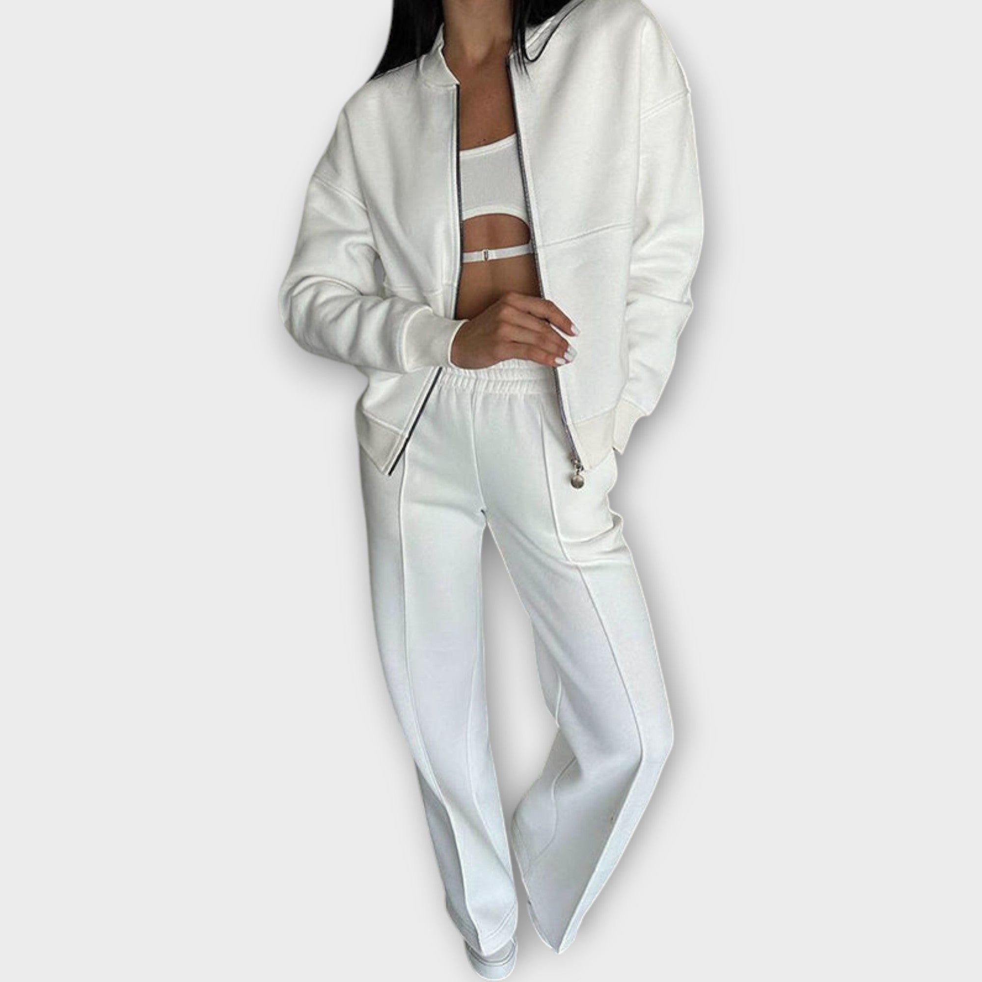 Cozy Luxe Zip-Up Lounge Set