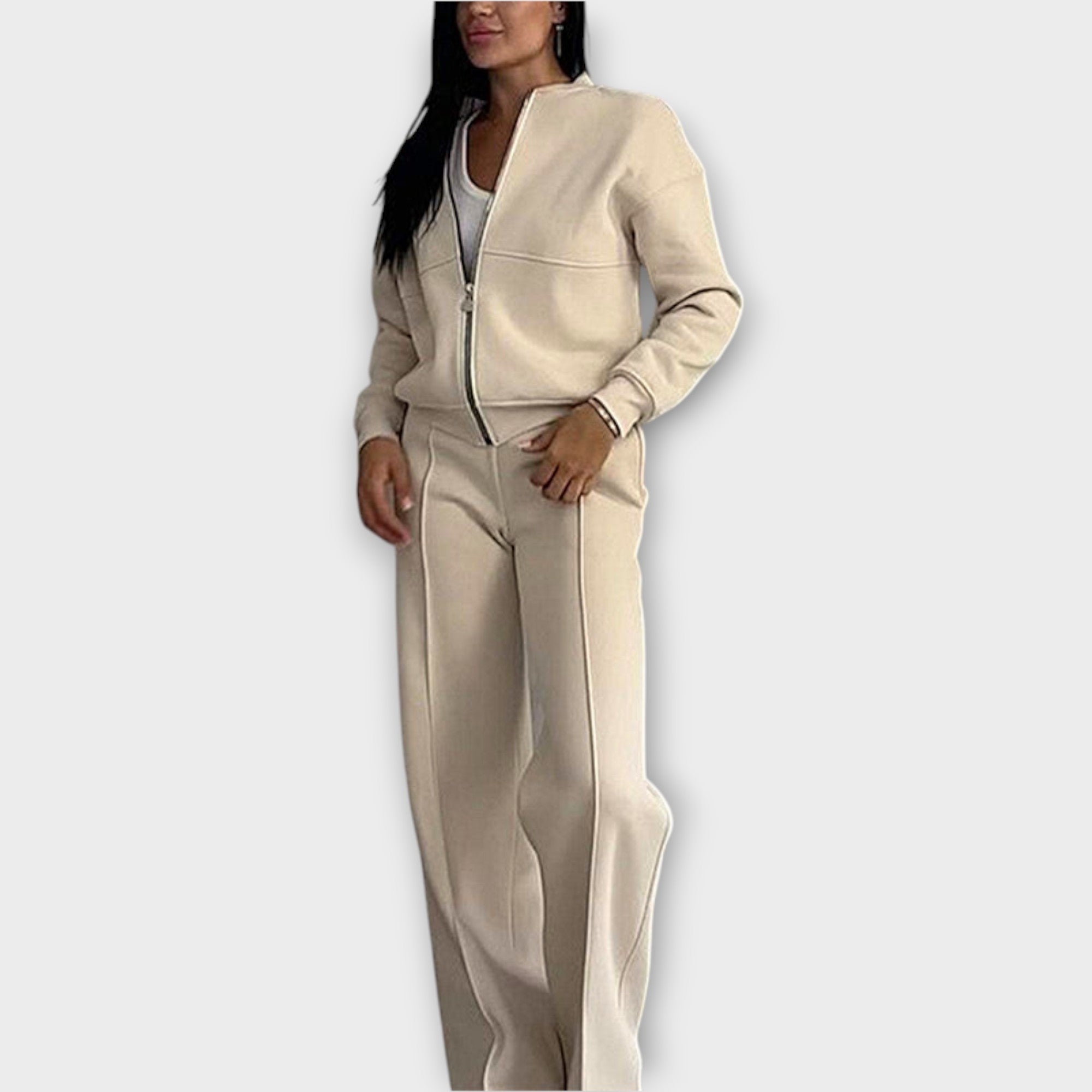 Cozy Luxe Zip-Up Lounge Set