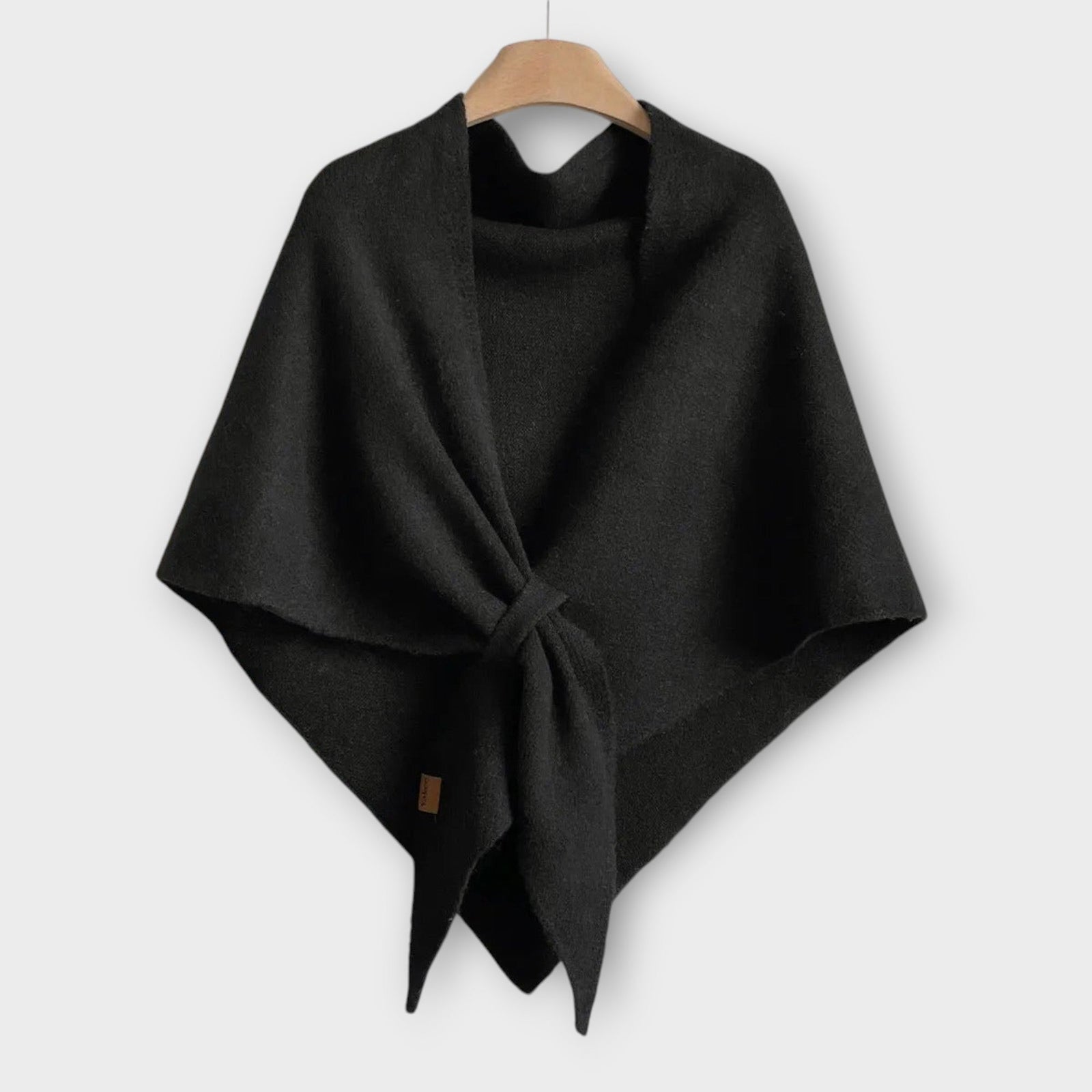 Cozy Tie-Front Shawl Wrap