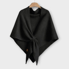 Cozy Tie-Front Shawl Wrap