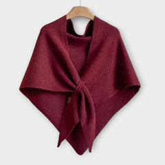 Cozy Tie-Front Shawl Wrap